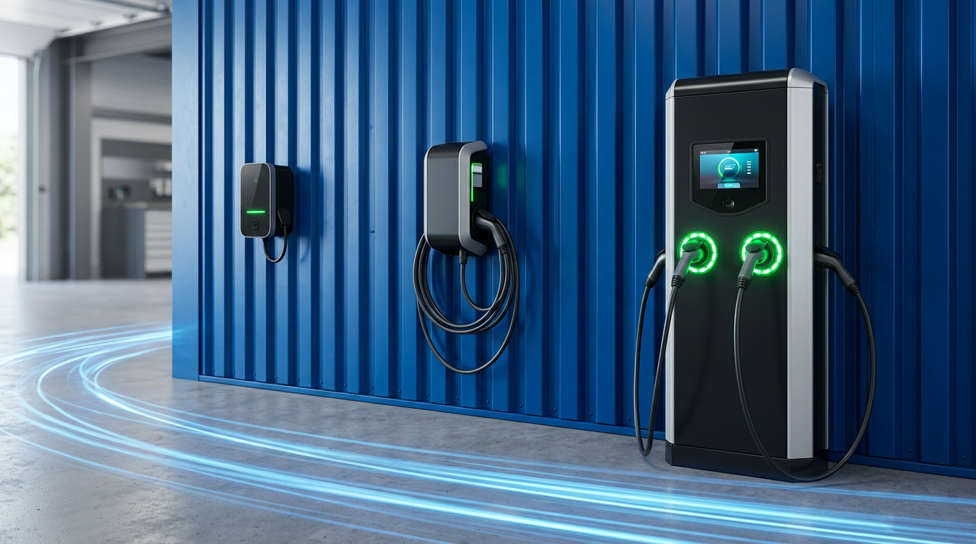 Bornes de recharge électrique installées par Comalec