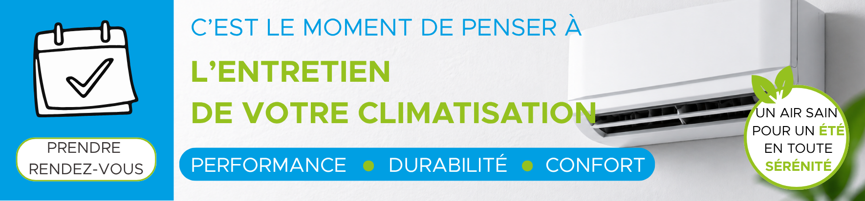 Appel à prise de RDV pour l'entretien de climatisation