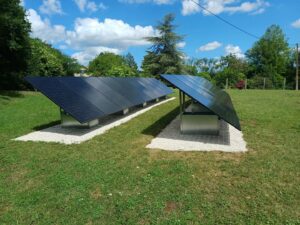 Pose au sol photovoltaïque avec batterie virtuelle, particulier, Mellecey